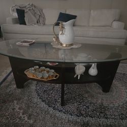 Coffee Table Oval Glass
