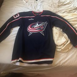 Authentic Johnny Gaudreau Jersey- Blue Jackets