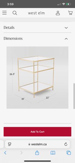 West Elm Terrace Nightstand