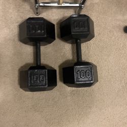 Weight, 100 Lbs Dumbbells 