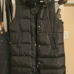 Long Vest With Hoodie Large