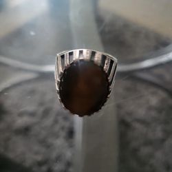 Silver Tigerseye Ring