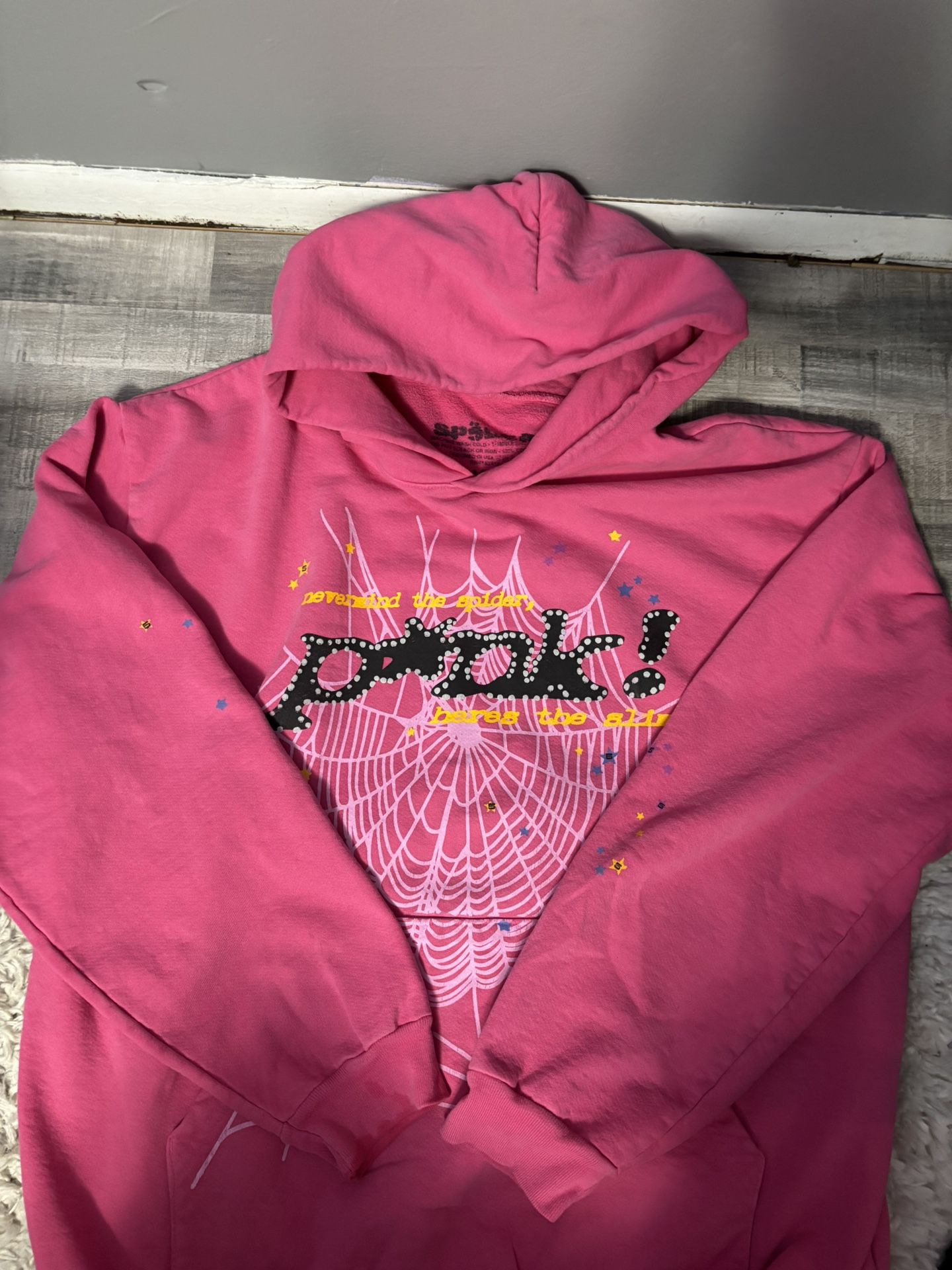 Sp5der “pink” Hoodie