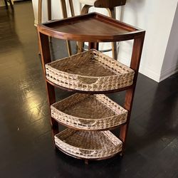 Corner 3-Tier Straw Shelf