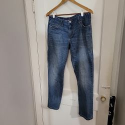 Levi’s 552 Jeans Mid Rise Straight Leg Zip Fly Vintage Denim Trousers 30w/39l (B