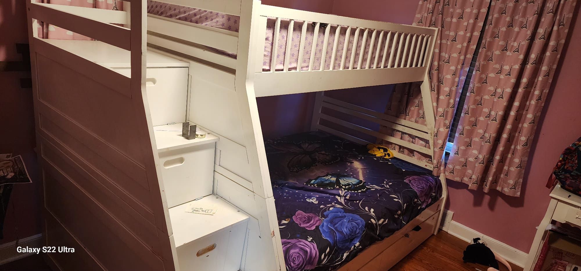 Very Strong Twin Over Full bunk Bed, Only 3 Years Old. 