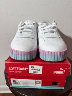 Puma Carina 2.0 Gradient PS Women Shoes Size 10, Color: White/Pink
