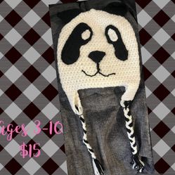 Ages 3-10 Panda Hat
