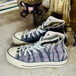 Converse All Star Chuck Taylor Hi Top  Camo Flat Form 70 Sneaker Women Size 8US