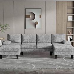 ✌️ JUMMICO Convertible Sectional Sofa Couch
