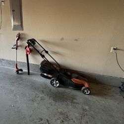 Electric Lawn Mower, Blower and Edger
