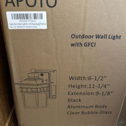 Outdoor Wall Light With GFCI