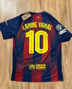 Nike FC Barcelona Lamine Yamal #19 player version Jersey Blue/Red Men's ALL SIZES!