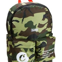COOKIES Orion Canvas Smell Proof Backpack 22.8L  Large Odorless Travel Backpack
