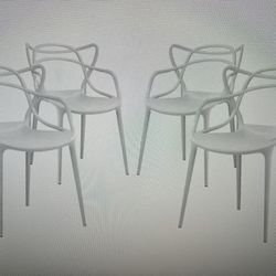 Modern Acrylic White Dinning Chair