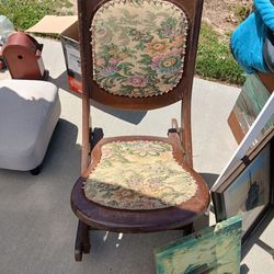 Antique folding chair