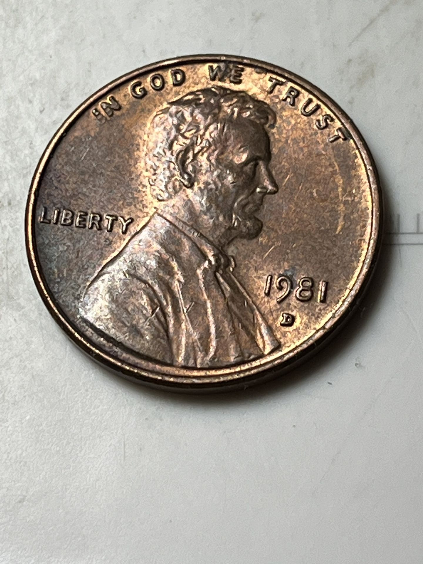 1981 D Penny 