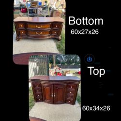 Traditional Style 2-Piece Armoire