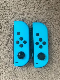 Nintendo Switch Joy-Con Controllers Neon Blue Pair (40$ for both)