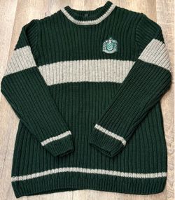 Wizarding World Of Harry Potter Slytherin Quidditch Wool Sweater Scotland 2XL