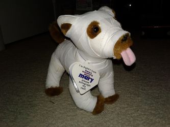 Something about Mary. Puffy the dog