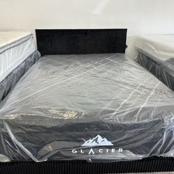 New 15”Queen Firm Hybrid Coolgel Mattress - $0 Down, Flexible Payments Available