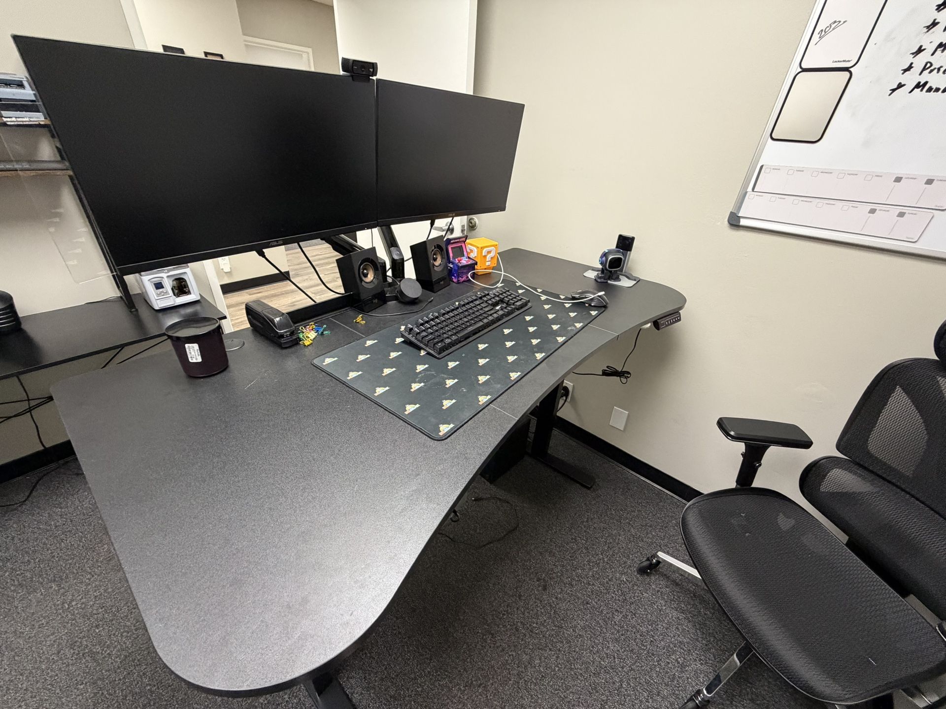 VIVO Electric Standing Desk โ Height Adjustable (Black)