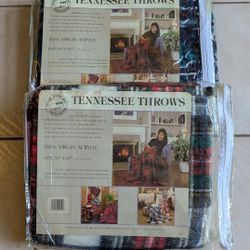 Blanket Throws Tennessee Woolen Mills 100% Virgin Acrylic 50" X 60"  $10 EACH