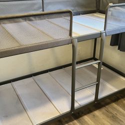 IKEA Bunk Bed - Tuffing Bunk Bed Frame, Dark Gray, Twin