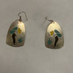 Silver earrings