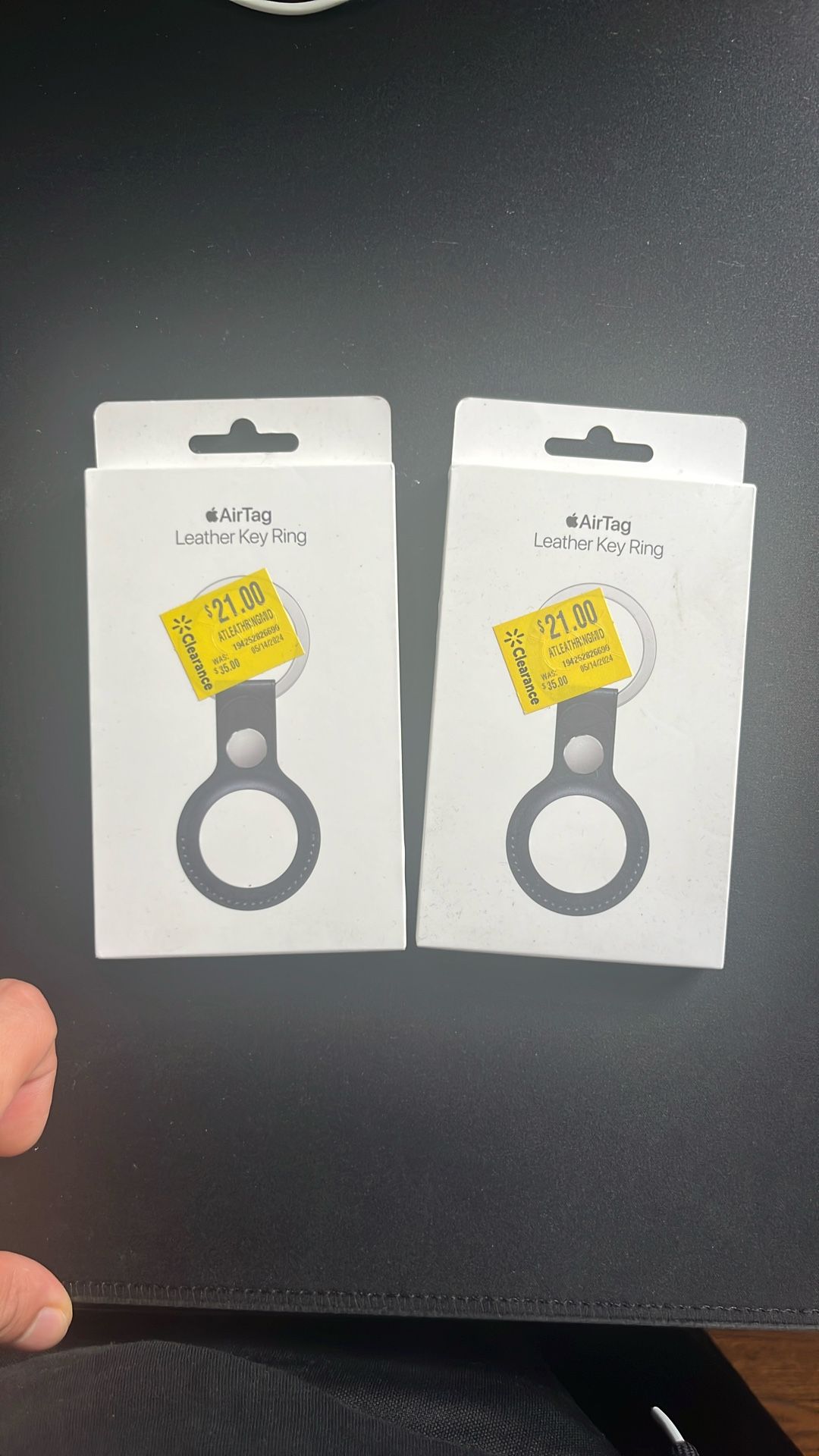 Leather Key Ring - AirTag 