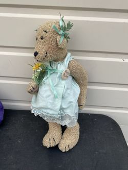 The Teddy Bears On A Lark Pregnant Bear W/ Rossy Cheeks And Movable Joints READ