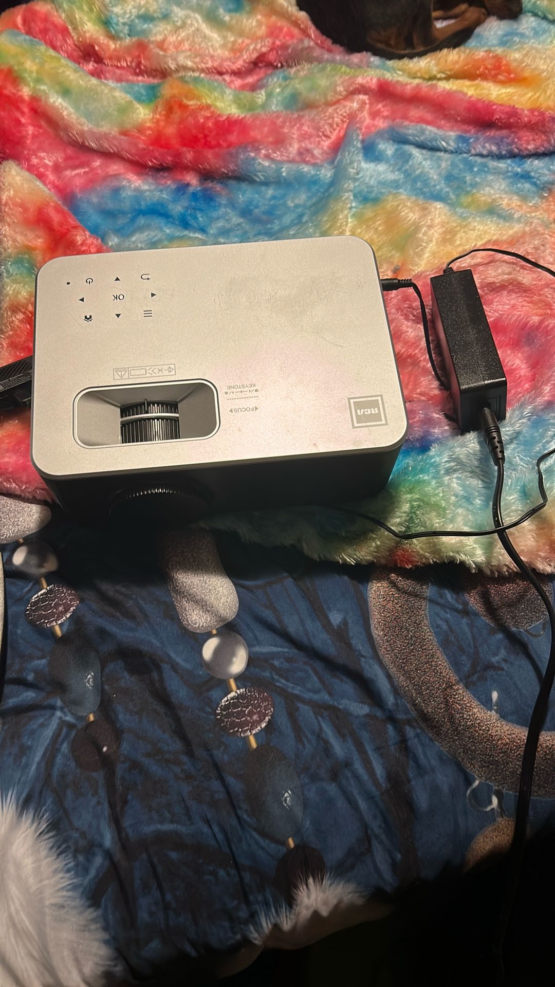 Movie projector and a tripod
