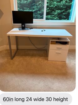 White desk