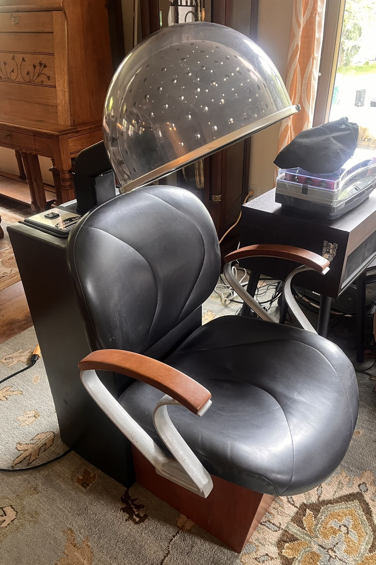 Collins Hair Dryer and Chair w/Removable Dryer & Ceramic Heat Roller Set
