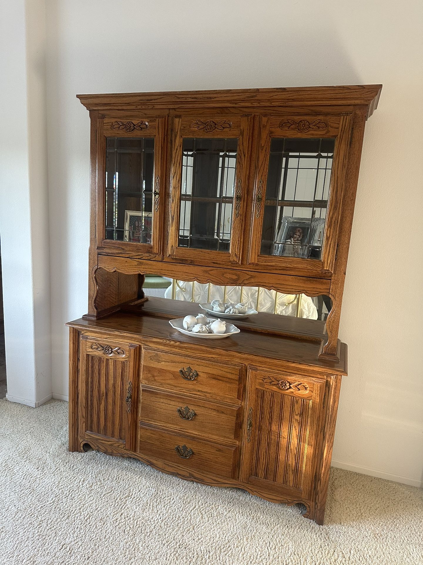 Wooden China Cabinet