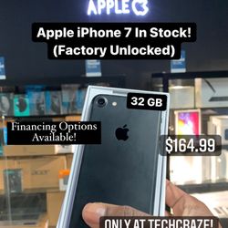 Apple iPhone 7 - 32 GB Factory Unlocked **LIKE NEW**