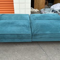 DHP Penelope Futon Sleeper Sofa bed with Gold Tipped Black Legs,Green Velvet(address in description) 👇delivery 🚚 available within 15 miles with extr