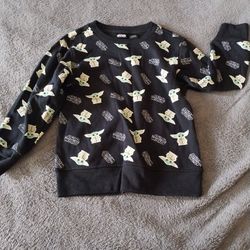 Baby Yoda Sweatshirt Size Xs Boys