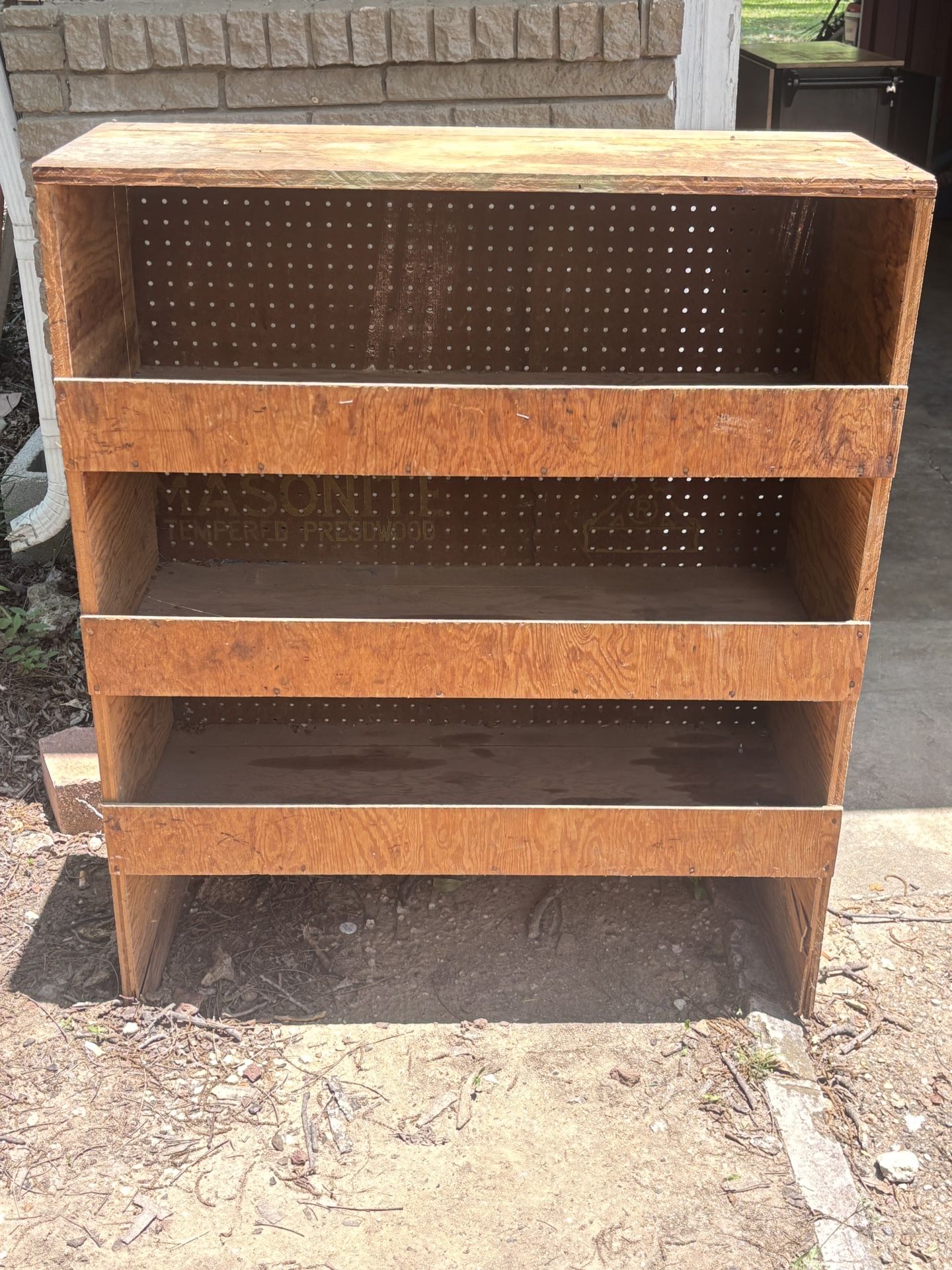 Wood Deep Shelved Cabinet
