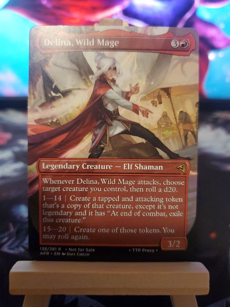 Magic The Gathering Custom Proxy Delina, Wild Mage