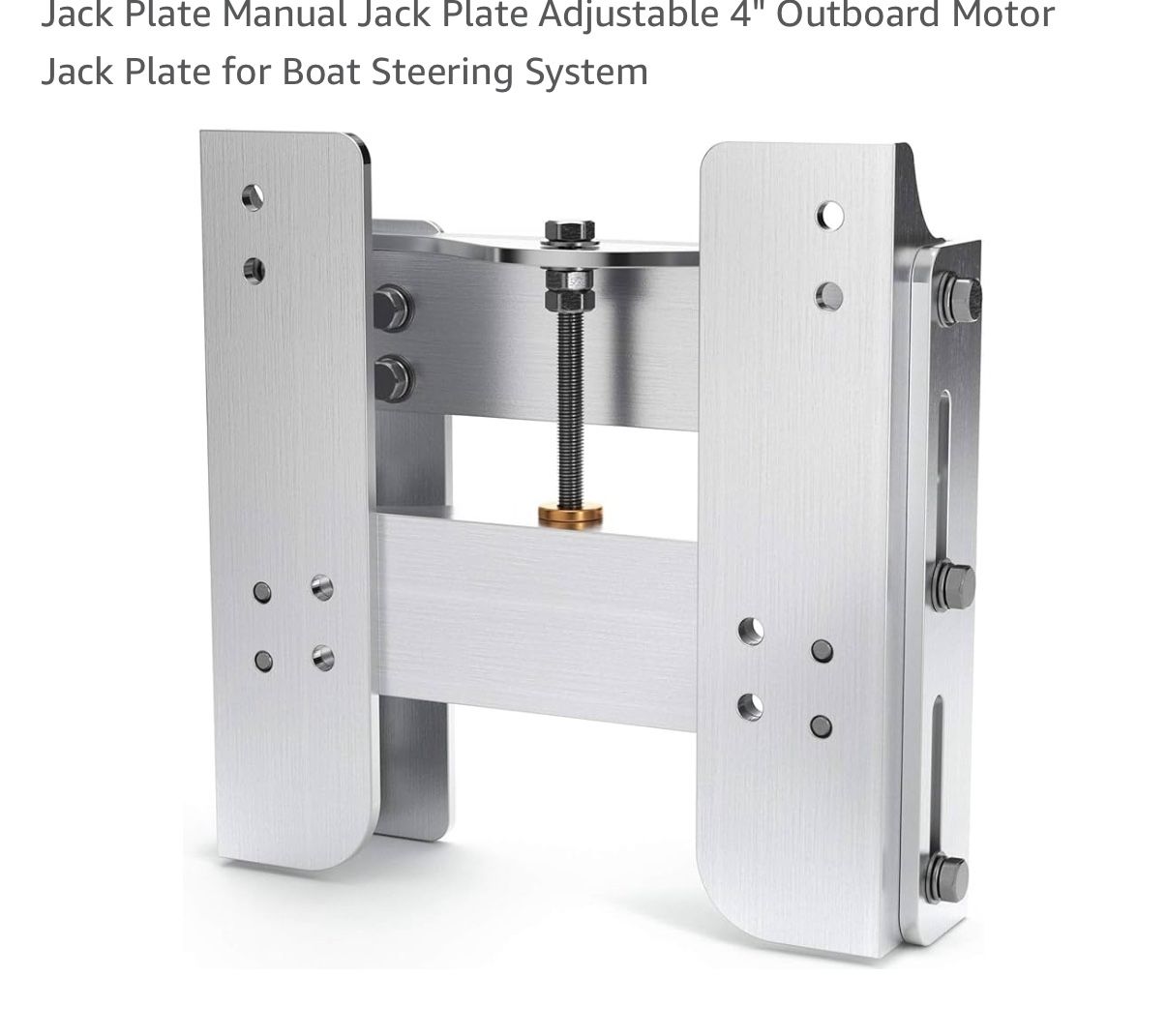 Jack Plate Manual Jack Plate Adjustable 4" Outboard Motor Jack Plate for Boat Steering System