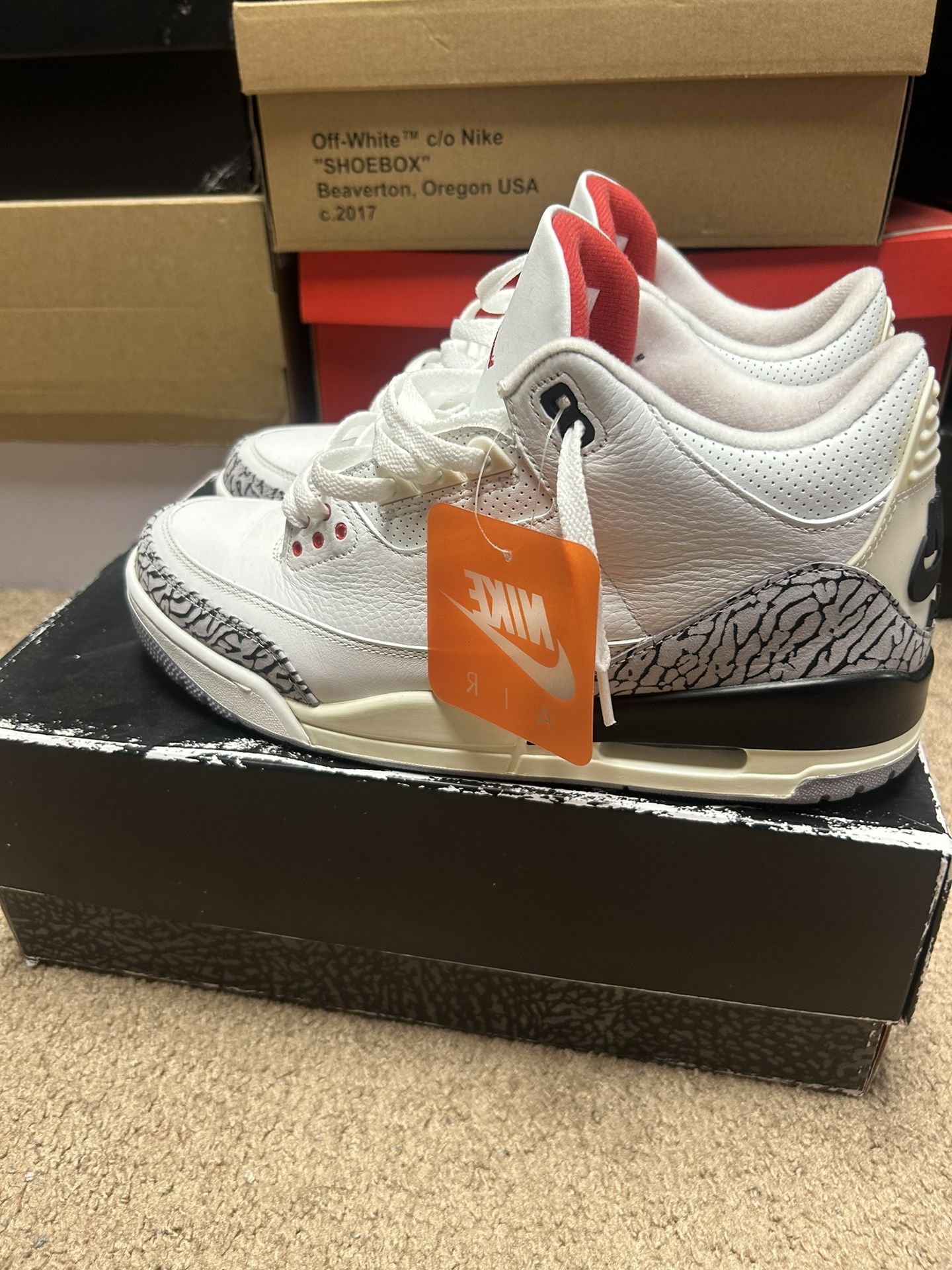 Jordan 3 “White cement” Size 11