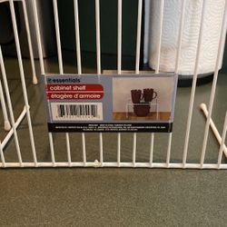 Essentials Brand Wire Cabinet Shelf 7”Dx10” Lx 6”H