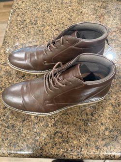 Men's Brown Leather Chukka Boots