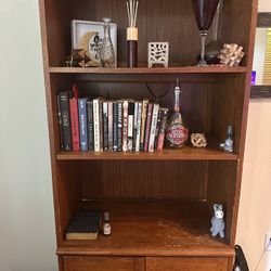 Brown Wood Bookshelf 