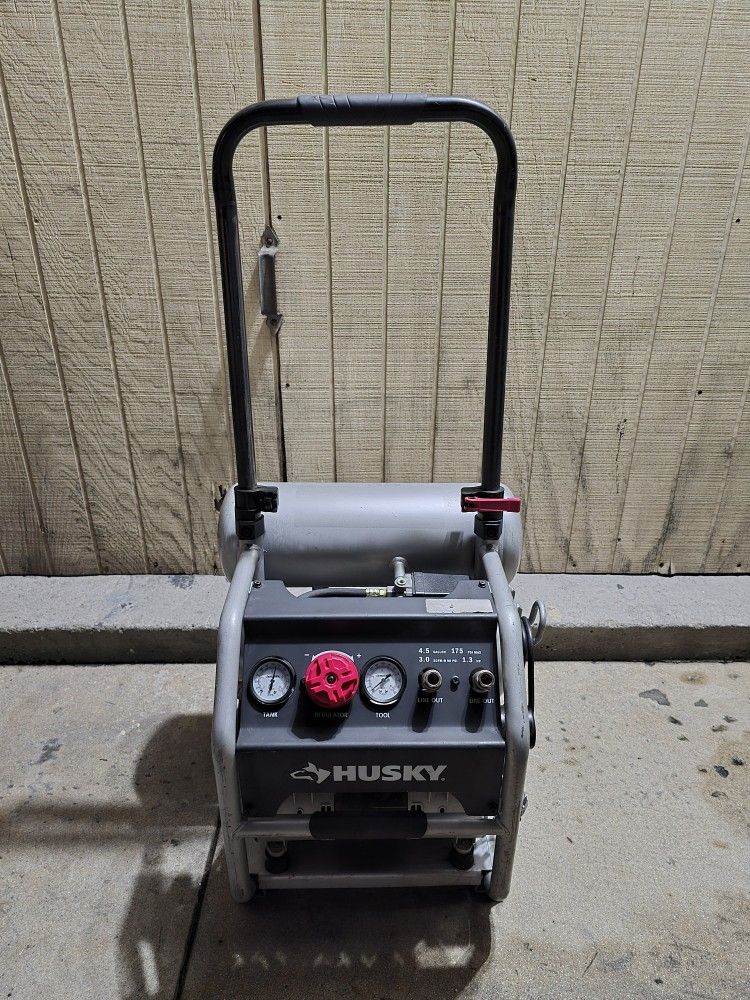 Husky 4.5 Gal. Portable Electric Quiet Air Compressor