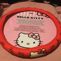 Red Rubber Grip Steering Wheel Cover New