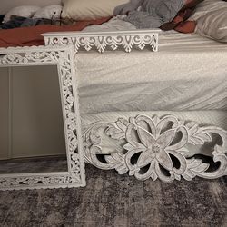 matching mirror, shelf & wall decor
