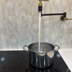 Pot Filler, Modern Soft Gold Colour!